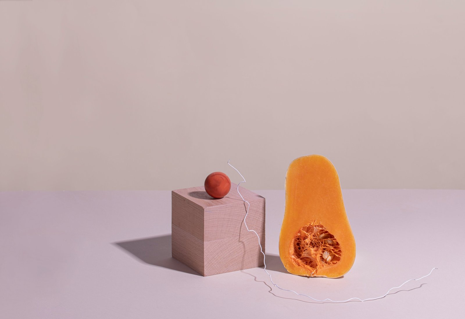 Minimal cosmetic product and fruit arrangement
